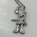 Disney Jewelry | Minnie Mouse Disney Silver Movable Necklace | Color: Silver | Size: Os