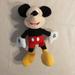 Disney Toys | Disney Mickey Mouse 10" Plush Stuffed Animal Doll Just Play | Color: Black/Red | Size: Osbb