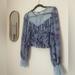 Free People Tops | Free People Gorgeous Blue And Floral Bohemian Top | Color: Blue/Purple | Size: S
