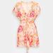 Free People Dresses | Free People Freddy Floral Tie Dress - Size L | Color: Orange | Size: L