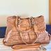 Coach Bags | Euc! Coach Sabrina Ashley Croc Embossed Leather Handbag | Color: Brown/Tan | Size: Os