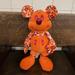 Disney Toys | Corduroy Limited Edition July Mickey Mouse Plush ( #7 Out Of #12) | Color: Orange | Size: 15 Inches Tall