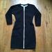 Kate Spade Dresses | Kate Spade Saturday Dress. Black Neoprene With White Double Zipper. Sz Xs. Nwot | Color: Black | Size: Xs