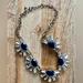 J. Crew Jewelry | J Crew Multi-Color Crystal Statement Necklace | Color: Blue/White | Size: Os