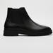 Zara Shoes | Leather Chelsea Ankle Boots Sz 9 Or Eu 42 | Color: Black | Size: 9