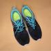 Nike Shoes | Nike Black Grey Gradient Mint Splatter Heel Roshe One Sneakers Shoes Size 6 | Color: Black/Blue | Size: 6