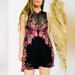 Free People Intimates & Sleepwear | Intimately Free People Black Lace & Floral Mini Slip Dress Size Medium | Color: Black/Pink | Size: M