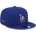 Men's New Era Royal Los Angeles Dodgers Script Fill 59FIFTY Fitted Hat