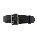 Perfect Fit 2.25in Fully Lined Sam Browne Leather Belt Basket Weave Chrome Buckle Black 48 8000-BW-CH-48