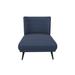 Side Chair - George Oliver 28.34" W Polyester Side Chair Polyester in Blue/Navy | 33.07 H x 28.34 W x 33.07 D in | Wayfair