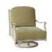 Woodard Casa Swivel Outdoor Rocking Chair in Gray/Brown | 35.75 H x 29.5 W x 34 D in | Wayfair 3Y0477-70-05Y