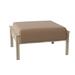 Woodard Jax Outdoor Ottoman w/ Cushion Metal in Gray/Brown | 13 H x 28.75 W x 24.5 D in | Wayfair 2J0086-70-51N