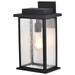 Nuvo Lighting 66726 - 1 Light Large 15.5" Matte Black Seeded Glass Sullivan Wall Lantern Light Fixture (SULLIVAN 1 LT LG WALL LANTERN BLK (60-7376))