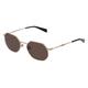 Levi's LV 1030/S Herren-Sonnenbrille Vollrand Achteckig Metall-Gestell, gold