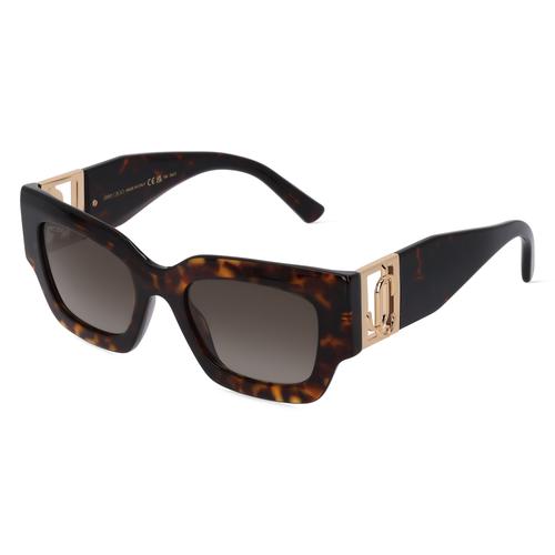 Jimmy Choo NENA/S Damen-Sonnenbrille Vollrand Butterfly Acetat-Gestell, braun