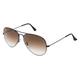 Ray-Ban RB3025 Unisex-Sonnenbrille Vollrand Pilot Metall-Gestell, schwarz