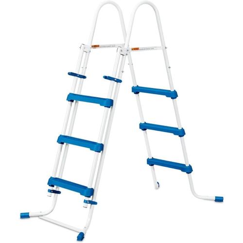 Mucola – Pool Leiter 5 stufig Edelstahl Schwimmbecken Treppe Hochbeckenleiter Einbauleiter