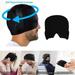 SunshineFace Headache Migraine Relief Cap Gel Hot Cold Therapy Migraine Relief Cap Comfortable & Strechable Ice Pack Eye Mask for Puffy Eyes Tension Sinus & Stress Relief Black