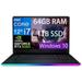 MSI GE76 Raider 17 Gaming Laptop 17.3 IPS FHD (1920 x 1080) 144Hz 12th Intel Core i7-12700H 14cores GeForce RTX 3060 6GB 64GB DDR4 1TB PCIe SSD RGB Keyboard Windows 10