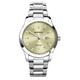 Sekonda Taylor Ladies 34mm Quartz Watch in Yellow with Analogue Date Display, and Silver Stainless Steel Strap 40547