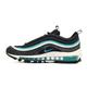 NIKE Air Max 97 SE Sneaker, Black/Sport Turq-Summit White, 38 EU