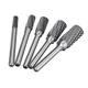 Drill Bit 5pcs/set 6mm- 12mm Tungsten Carbide Rotary Burr Double Grain Cutter Rotary File Die Grinder Drill Bits Set