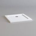 iBathUK Square 1000 x 1000 mm Stone Resin Shower Enclosure Slimline Tray