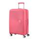 American Tourister Soundbox Spinner M Expandable Case, 67 cm, 81 L, Pink (Sun Kissed Coral), Sun Kissed Coral, Spinner M (67 cm - 71.5/81 L), Suitcases & Trolleys