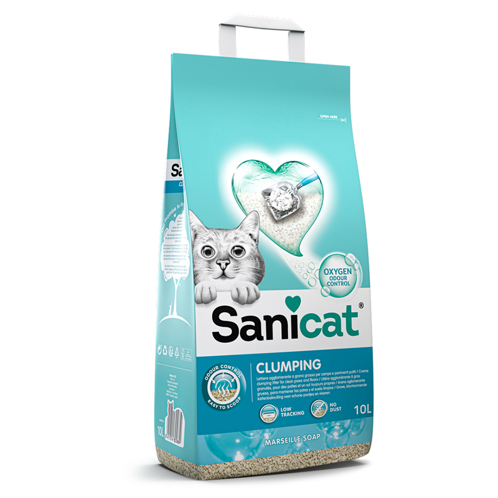 10l Marseille Soap Clumping Sanicat Cat Litter
