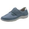 Klettschuh WALDLÄUFER "HENNI-Soft", Damen, Gr. 6,5, blau (jeansblau, silberfarben), Nubukleder, Textil, casual, Schuhe, Komfortschuh, Freizeitschuh mit Textil-Stretch, H-Weite