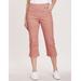 Blair DenimEase Flat-Waist Capris - Red - 8 - Misses