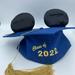 Disney Accessories | Disney Parks Ear Hat Graduation Cap - Class Of 2022 | Color: Black/Blue | Size: Os
