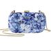Lilly Pulitzer Bags | Lilly Pulitzer Coastal Blue Floral Clutch Purse | Color: Blue/White | Size: Os