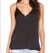 Free People Tops | Free People Intimates Scalloped Satin Cami | Color: Black | Size: M