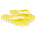 Zehentrenner TOMMY HILFIGER "TH WEBBING FLIP FLOP" Gr. 37, gelb (hellgelb) Damen Schuhe Zehentrenner