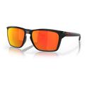 Oakley OO9448F Sylas A Sunglasses - Men's Black Ink Frame Prizm Ruby Polarized Lens Asian Fit 58 OO9448F-944803-58