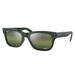 Ray-Ban RB2283F Mr Burbank Sunglasses - Men's Green Frame Dark Green Grad Mirror Polarized Lens Asian Fit 55 RB2283F-6659G4-55