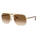Ray-Ban RB3699 Sunglasses Arista Frame Clear Gradient Brown Lens 56 RB3699-001-51-56