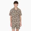 Dickies Men's Roseburg Short Sleeve Shirt - Brown Floral Print Size 2Xl (WSR45)