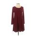 12pm by Mon Ami Casual Dress - A-Line: Red Solid Dresses - Women's Size Small