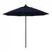 California Umbrella 9' Venture Series Patio Umbrella with Black Aluminum Pole Fiberglass Ribs Push Lift With Olefin Navy Fabric - California Umbrella ALTO908302-F09