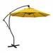 California Umbrella 9' Bayside Series Cantilever With Bronze Aluminum Pole Aluminum Ribs 360 Rotation Tilt Crank Lift With Sunbrella 1A Sunflower Yellow Fabric - California Umbrella BA908117-5457