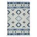 Artifacts Chepa Blue Handmade Flatweave Wool Area Rug 5'x8' - Amer Rug ARI140508