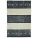 Blend Yorkshire Charcoal Hand-Woven Wool Blend Area Rug 5'x8' - Amer Rug BLN50508