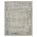 Hermitage Clara Light Gray Hand-Knotted Wool/Viscose Area Rug 9'x12' - Amer Rug HRM80912