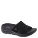 Skechers Performance Go Walk Arch Fit-Worthy - Womens 6 Black Sandal Medium