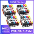 ASW 4set 364XL Compatible Cartouches D'encre De Remplacement pour HP 364 xl Deskjet 3070A 5510 6510