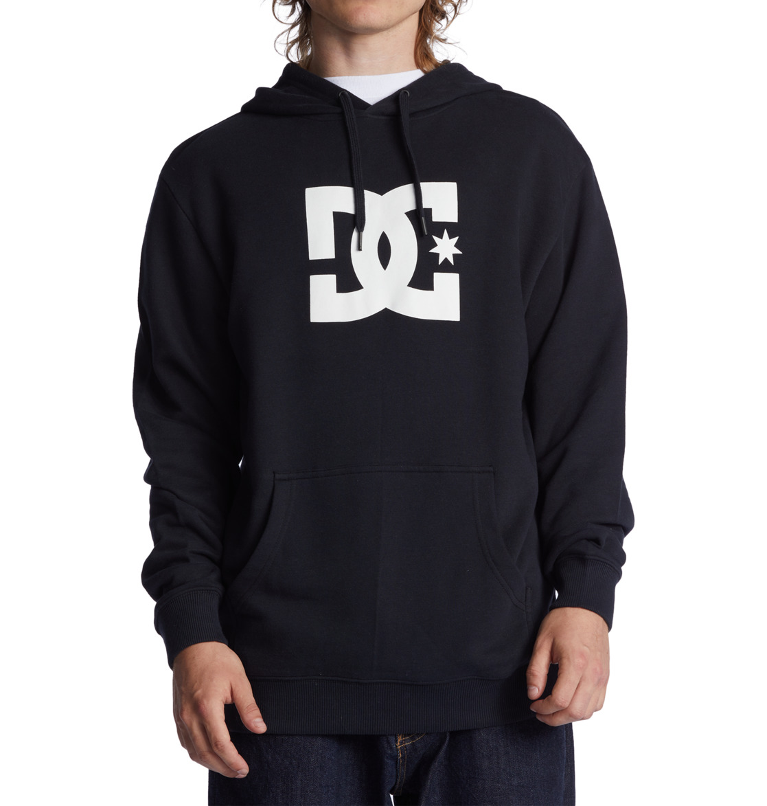 Kapuzensweatshirt DC SHOES "DC Star", Herren, Gr. XS, schwarz, 55% gekämmte Baumwolle, 25% Baumwolle, 20% Polyester, Sweatshirts