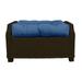 RSH Dcor Indoor Outdoor Single Tufted Ottoman Replacement Cushion **CUSHION ONLY** made with Sunbrella fabric 21 x 17 Canvas Capri Blue