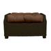 RSH Dcor Indoor Outdoor Single Tufted Ottoman Replacement Cushion **CUSHION ONLY** made with Sunbrella fabric 21 x 17 Heritage Mink